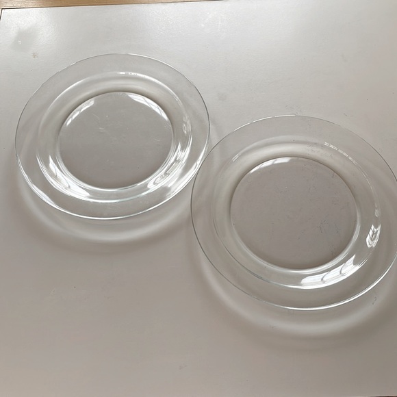 VTG Two Clear Depression Glass Dinner Plates - Picture 4 of 4